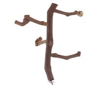 Xinsheinelry Natural Wood Perch Toy Standing Rods 4 Short Stands for Small and Birds Multi Usage Bird Stand Toy Bird Perch for Parakeets Cage Wood