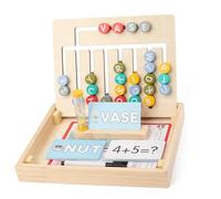 Xinsheinelry Oaken Script Number Reasoning Game for Preschoolers Cognitive Skill Development Small Learning Toy for Homeschooling Use Color Shape Pairing Board Game