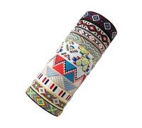 Xinsheinelry of 10 Multicolor Woven Friendship Bracelets Bohemians Braided Bangle Colorful Patterned Bangles Ornament Stylish Female Bracelets