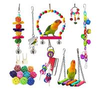Xinsheinelry Pet Bird Climbing Toy Set for Birds Pet Climbing Decoration Swing Training Perch Parrots Cage Gym Chew Playstand Small Parrots