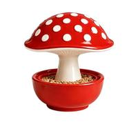 Xinsheinelry Pet Bird Feeder Bowl, Mushroom Feeding Tray with Lower Base for Indoor Cage Courtyard Balcony Feeding Use Setup Pet Bird Bowl Food Avian Feeder Mushroom Cage Balcony Garden Compact Water