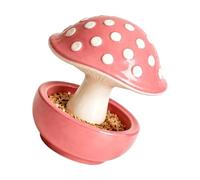 Xinsheinelry Pet Bird Feeder Bowl, Mushroom Feeding Tray with Lower Base for Indoor Cage Courtyard Balcony Feeding Use Setup Pet Bird Bowl Food Avian Feeder Mushroom Cage Balcony Garden Compact Water