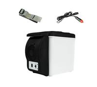 Xinsheinelry Portable 6 Liter Electric Cooling Double Temperature Control Lightweight Vehicle Refrigerator Upgrades For Car Trucks Portable Fridge With Car Power Cord