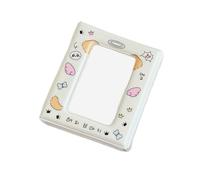 Xinsheinelry Portable Envelope Styles Photo Album with Angelic Animal Pattern 40 Pockets Photocard Binder Book for Women and Students PU PVC Photo Organizers