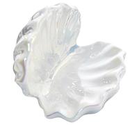 Xinsheinelry Portable Marine Theme Ceramic Rings Decorative Storage Tray for Earrings Bracelets Bathroom Countertop Decors Seashells Jewelry Plate Home Decors