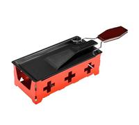 Xinsheinelry Practical Cheese Raclette Pans for BBQs Sturdy Cheese Melter for Transforming Hamburgers Into Cheeseburgers on Grills Spatula Included