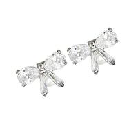 Xinsheinelry Premium Sparkling Crystal Headphone Clip Bows Accessory With AntiSlip Alloy Construction Secure Grip For Music Lovers Alloy Earphone Accessory