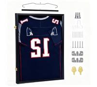 Xinsheinelry Secure Protective Sports Cloth Frame 70x90cm Acrylic Construction Display Shadows Box for Stadiums and Galleries Large Memorabilias Display Case