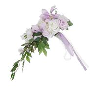 Xinsheinelry Sophisticated Artificial Rose Bouquet Distinctive Artificial Flower Corsages Arrangement for Bridal Wedding Decors Countrysides Styles Bouquet