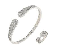 Xinsheinelry Sparkling Diamonds Inlaid Rings and Set Easy Adjustability Modern Fashion Jewelry Trendy Women Accessories Unique