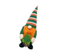 Xinsheinelry StPatricks Day Dwarf Doll Stuffed Toy with Shamrocks Design Irish Clovers Figure Doll for Carnivals Holiday Decoration Stpatricks Day Home Decoration