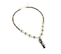 Xinsheinelry Stylish Adjustable Length Red Tunhuang Cultural Necklace Featuring Detailed Alloy Dragon Pendant Clavicle Chain Vintage Cultural Jewelry