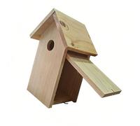 Xinsheinelry Unpainted Pine Birdhouse for Kids Art Projects and Nature Education Observation of Wild Birds Life Cycle Untreated Wood Bird Home