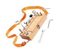 Xinsheinelry Wooden Screw Assembly Puzzle Toy for Fine Motor Skills and Coordination Development Wooden Assembly Disassembly Screw Tool Box Toy