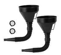xinsheng 2 Pcs Fuel Funnel Set with Filter - Universal Car, Motorcycle, Automotive - Diesel, Adblue, Gasoline, Petrol Oil Funnel with Detachable Spout