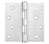 XINSheng 316 Stainless Steel Door Hinges - 4" x 4", 3mm Thickness, Marine-Grade Rust Prevention, 110lbs Support, Silent Design with, 316 Stainless Steel Internal Axis, 3 Pieces, 24 Screws