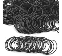 Xinsheng Black Rubber Elastic Bands 200Pcs Thick Natural Rubber Bands Heavy Duty Strong Elastic Bands for Tie Dye, Hair, Pens, Crab, Catapults, Bills, Bank Paper, Office Supplies (38mm)