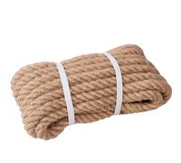XINSHUNCAN Jute Rope 22 mm 10 m, Natural Hemp Rope 4 Strands Thick Jute Cord Twisted Rope for Garden Crafts DIY Decoration Rope Tug of War Barrier Rope Handrail Rope