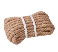 XINSHUNCAN Jute Rope 24 mm 20 m, Natural Hemp Rope 4 Strands Thick Jute Cord Twisted Rope for Garden Crafts DIY Decoration Rope Tug of War Barrier Rope Handrail Rope
