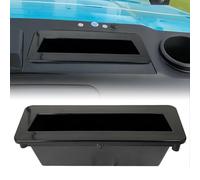 XINSTCO ABS Golf Cart Phone & Wallet Holder with Drain Hole, Golf Ball Holder for Evolution D5 Maverick and Ranger Models, Evolution Golf Cart Accessories, Black