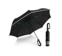 Xintianwang Stormguard Reverse Umbrella - Wind-Resistant Automatic Folding Umbrella with Reflective Trim & UV-Bl, Inverted Rain and Sun Parasol for Car, Men, Women
