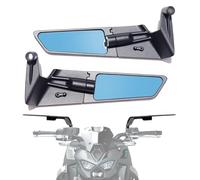 Xintre Oversized Motorcycle Mirrors Anti-Glare Rotating Stealth Wind Wing Side Rearview Mirrors Compatible with Duke 390 250 Yamaha MT-07 MT-09 Kawasaki Z400 Z650 Z900 Z1000 Street Bike