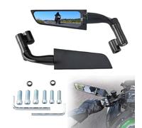 Xintre Racing Motorcycle Mirrors Universal 10mm and 8mm Stealth Wind Wing Side Mirrors Compatible with Honda Yamaha Kawasaki Z400 Z650 Z900 Suzuki Duke 1290 Super Duke R Evo ABS 390 Street Bike