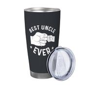 Xinvast Best Uncle Ever Coffee Tumbler Stainless Steel Travel Mugs for Father's Day Men,Birthday Gifts from Niece Nephew,Coffee Cups 20 Oz