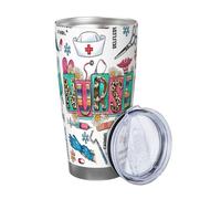 Xinvast Nurse Gifts for Women - Nurse Practitioner Gift for Retirement, Birthday, Graduation, Appreciation Nursing Student Ideas - Nutrition Facts 20 Oz Cup Tumbler Mug