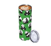 Xinvast Panda Gifts for Women 20oz, Panda Tumbler Stainless Steel Vacuum Insulated Coffee Mug Water Bottle For Travel Home Office