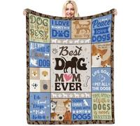 Xinvery Dog Mum Gifts Blanket,Dog Lovers Gifts for Women Best Dog Mum Gifts Dog Gifts for Women Dog Owner Gifts Dog Memorial Gifts Dog Themed Gifts Blanket 150X130CM