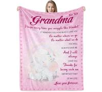 Xinvery Gifts for Grandma,To My Grandma Gifts Blanket From Grandchildren Birthday Gifts for Granny Nan Nanny Presents for Grandma Birthday Decorations 50"X60"