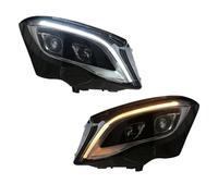 XINWELZ car headlight front light Compatible With Benz For GLA 2015 2016 2017 2018 2019 Replacement Headlights Plug And Play DRL Turning Animation Front Head Light Accessories