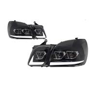XINWELZ car headlight front light Compatible With Lexus For LX470 1997-2007 Replacement Car Styling Headlight DRL H-ID Head Lamp Angel Eye Bi Xenon Beam Accessories