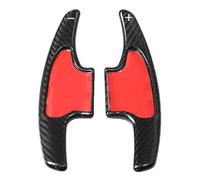 XINWELZ Car Shift Blade Compatible with Fit 2018 Extension Shift Cover Car Steering Wheel Shift Paddle Shifter Extension Real Carbon Fiber Parts Accessories Replace