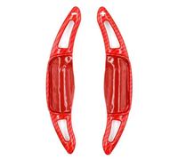 XINWELZ Car Shift Blade Compatible with Toyota for Avalon for Corolla for Hatchback 2019 2020 2021 2022 Car Accessories Steering Wheel Shift Paddle Shifter Extension(Carbon Fiber Red)