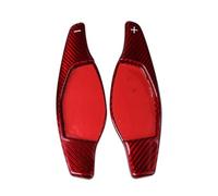 XINWELZ Car Shift Blade Compatible with TT for RS R8 2016 2017 2018 Extension Shift Cover Car Steering Wheel Shift Paddle Extension Carbon Fiber Parts Accessories(Red)