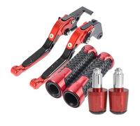 XINWELZ Clutch Levers Compatible with Suzuki for GSR750 2011 2012 2013 2014 2015 2016 2017 2018 2019 2020 Motorcycle Brake Clutch Lever Handlebar Handle Grips Ends(Red)