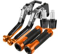 XINWELZ Clutch Levers for CB599 for CB600F for Hornet 1998 1999 2000 2001 2002 2003 2004 2005 2006 Motorcycle Brake Clutch Control Levers Handlebar Grips Ends(Orange,C)