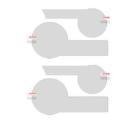 XINWELZ dashboard film Compatible With For K1600 For Grand For America 2017-2021 Motorcycle Dashboard Screen Protector Anti Scratch Cluster Guard Film(2 set)