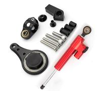 XINWELZ Motorcycle damper Compatible With ZX636 For ZX-6R 2005-2006 Motorcycles Steering Stabilize Damper Mount Mounting Support Kit Bracket Universal Accessories(Red)