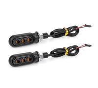 XINWELZ Sequential Blinkers 10mm Motorcycle Turn Signals Light Indicator Blinker Flowing Amber Flasher Universal Motorcycle Turn Signal Light Flasher Indicator(Black,2pcs)