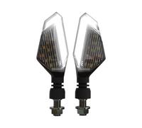 XINWELZ Sequential Blinkers 2Pcs Universal Motorcycle Turn Signal Lamps Left Right Signals Daytime Running Lights Indicators Motorcycle Flasher Lights Accessories(White)