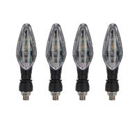 XINWELZ Sequential Blinkers 4PCS Motorcycle Turn Signal Light Blinker Amber Indicator Front Rear Tail Lights Motorbike Rear Tail Brake Flasher Light Stop Signal Light