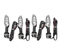 XINWELZ Sequential Blinkers Compatible With For MT-03 2016-2023 For MT-07 2014-2023 For MT-25 2015-2023 For MT-125 2014-2023 Motorcycle Indicator Turn Lamp Accessorie(Clear,4pcs)