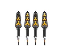 XINWELZ Sequential Blinkers Compatible with For MT07 For MT09 For MT03 For MT10 For YZFR25 For YZFR125 Universal Motorcycle Turn Signal Indicator Accessorie(Yellow,4PCS)