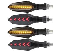 XINWELZ Sequential Blinkers For XRV750 For CRF1000L For CRF1100L For AFRICA For TWIN For ADV For ADVENTURE SPORTS For DCT Universal Motorcycle Turn Signals Indicator Lights(Red,4piece)