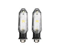 XINWELZ Sequential Blinkers Motorcycle Turn Signal Lights Amber Flasher Front Rear Turn Signal Light 12V 10mm Indicator Lamp Motorcycle Signal Indicator Lamp Accessories(2 Pcs)