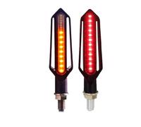 XINWELZ Sequential Blinkers Motorcycle Turn Signals Flasher Light Built For Relay Turn Signal Indicator DRL Stop Signals Blinker Universal Turn Signal Light(2PCS Red)
