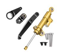 XINWELZ Z Compatible With CBR954RR 2002 Motorcycle Damper Steering Stabilize Mounting Bracket Universal Accessories Adjustable(Yellow)